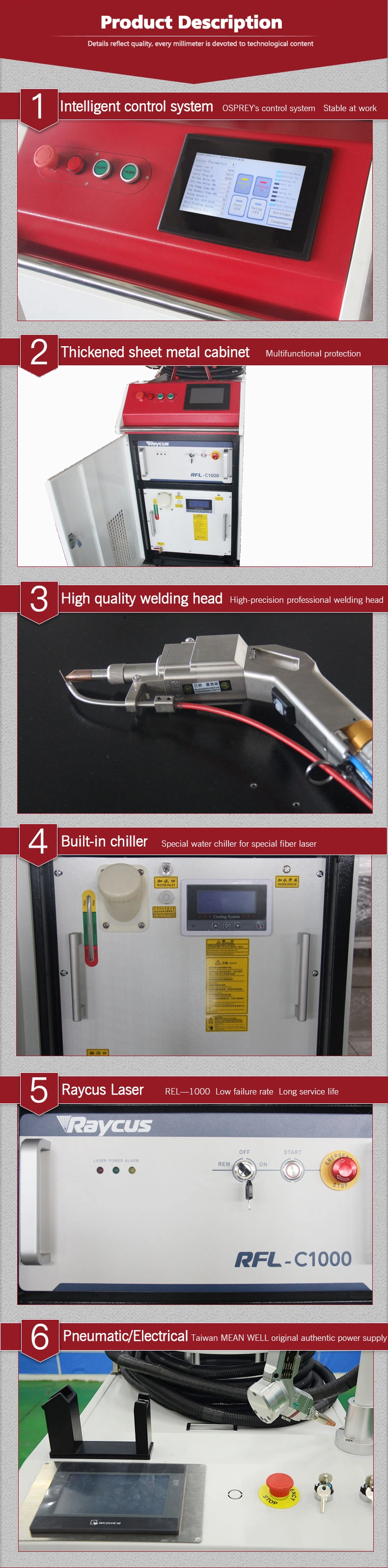 2022 1000W 1500W 2000W Fiber Laser Welding Machine Welder / Laser Welding Machine